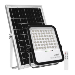 Προβολέας Led Ηλιακός VT-3210220 SMD 250W 6000K 2750lm IP65 Black Vito