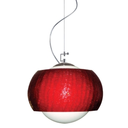 Φωτιστικό Οροφής W15261LR Φ38x120cm 1xΕ27 60W Red-White Aca