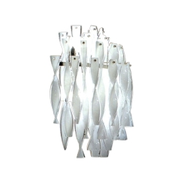Φωτιστικό Τοίχου - Απλίκα W38043W 3xG9 White-Silver Aca
