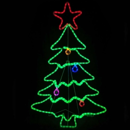Φωτοσωλήνας Christmas Tree 288 Led X082883429N 70x114+150cm Multi Aca