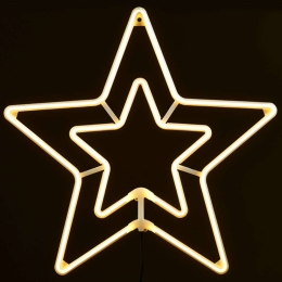 Φωτοσωλήνας Double Stars 300 Led X083001415 55+150cm 18W Yellow Aca