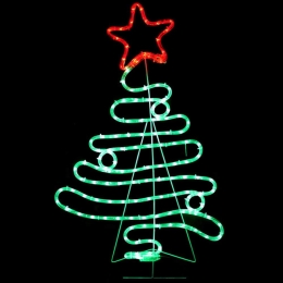 Χριστουγεννιάτικα Λαμπάκια Με Σχήμα Christmas Tree 132 Led XTREELEDGR90 54x90cm 24,6W Multi Aca