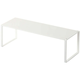 Πτυσσόμενο Ράφι Για Παπούτσια YMZK2572 34/60x12x10cm White Ατσάλι