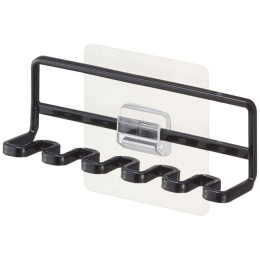 Θήκη Για Οδοντόβουρτσες Επιτοίχια YMZK4521 3,5x12,5x4cm Black Yamazaki Ατσάλι,Σιλικόνη