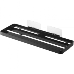 Βάση Οργάνωσης Μπάνιου Επιτοίχια YMZK5398 11,5x30x4,7cm Black Yamazaki Ατσάλι,Σιλικόνη