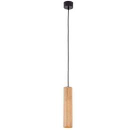 Φωτιστικό Οροφής Wood 22214 Φ7x40cm 1xGU10 9W Natural-Black