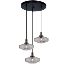 Φωτιστικό Οροφής 23014 Φ50x140cm 3xE27 40W Dark Grey