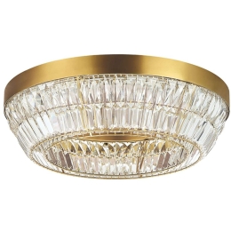 Φωτιστικό Οροφής - Πλαφονιέρα 23047 Φ60x16,3cm Dim Led 2290lm 38W 3000K Brass