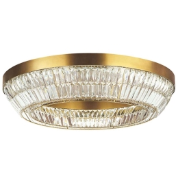 Φωτιστικό Οροφής - Πλαφονιέρα 23049 Φ80x15,8cm Dim Led 3350lm 55W 3000K Brass