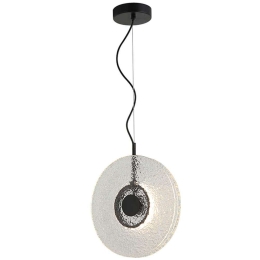 Φωτιστικό Οροφής 23075 Φ35x5cm Led 1172lm 11W 3000K Clear-Black