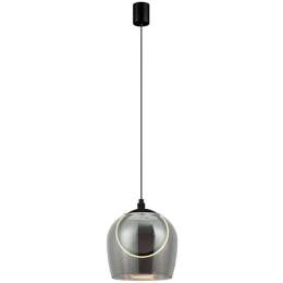 Φωτιστικό Οροφής 23078 Φ20x23cm Led 639lm 6W 3000K Black-Smoke