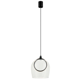 Φωτιστικό Οροφής 23080 Φ20x23cm Led 639lm 6W 3000K Black-Clear
