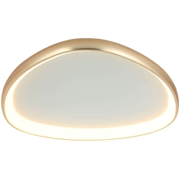 Φωτιστικό Οροφής - Πλαφονιέρα 23091 80x80x6,7cm Dim Led 3067lm 39W 3000K Gold