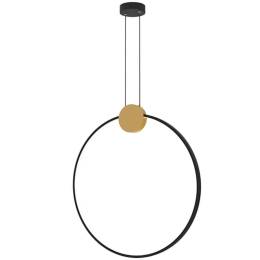 Φωτιστικό Οροφής 23095 Φ60x65cm Dim Led 1318lm 24W 3000K Gold-Black