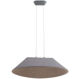 Φωτιστικό Οροφής Acoustic 23173 Φ75x15cm Dim Led 1200lm 12W 3000K Grey