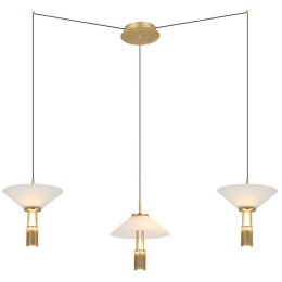 Φωτιστικό Οροφής 23201 70/100x170cm Dim Led 2450lm 28W 3000K Gold