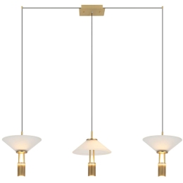 Φωτιστικό Οροφής - Ράγα 23203 120x21x170cm Dim Led 2450lm 28W 3000K Gold