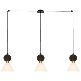 Φωτιστικό Οροφής 23247 110x140cm 3xE14 15W Marble Black-Brass