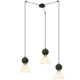 Φωτιστικό Οροφής 23250 80x140cm 3xE14 15W Marble Green-Brass