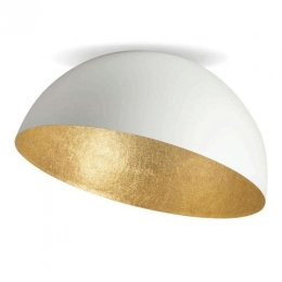 Φωτιστικό Οροφής - Πλαφονιέρα 23260 70x40cm 1xE27 40W White-Gold
