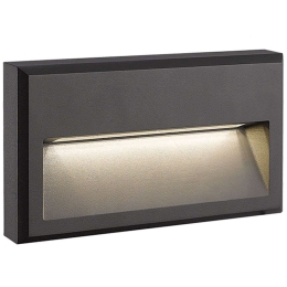 Φωτιστικό Τοίχου Χωνευτό E347 22,7x3,5x12,7cm Led 420lm 6W 3000K Graphite