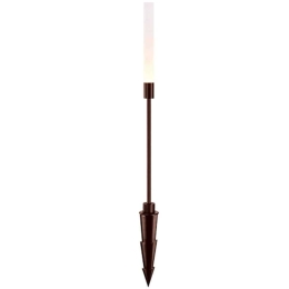 Φωτιστικό Δαπέδου Κήπου Με Καρφί E372 Φ2,6x60cm Led 180lm 3W 3000K Brown