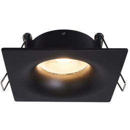 Σποτ Χωνευτό S166 8,5x8,5x4cm 1xGu10 50W Black Τετράγωνο