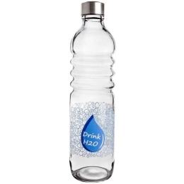 Μπουκάλι Water Drop ZT20SDESHW1A 1250ml Clear-Blue Max Home Γυαλί