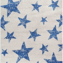 Χαλί Παιδικό Party 9690E Beige-Blue New Plan 133X190cm