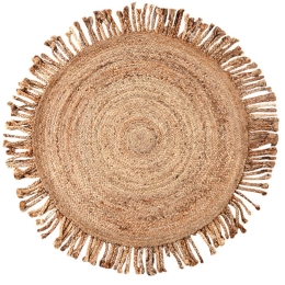 Χαλι Delhi Χειροποιητο Br-4011 -   Natural New Plan 150X150cm Round