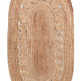 Χαλι Delhi Χειροποιητο Br-4019 -  Natural New Plan 150X220cm