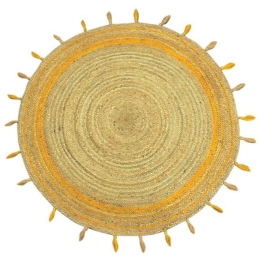Χαλί Delhi ME003 Round Natural Yellow New Plan 150X150cm Round
