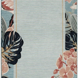 Χαλί Garden 65240C Blue-Pink New Plan 77X150cm