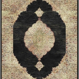 Χαλί Sonia 9935/308330 Beige-Black New Plan 100X140cm