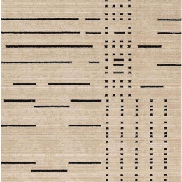 Χαλί Luca 661SA Beige-Black New Plan 80X150cm