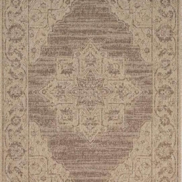 Χαλί Ethnik 204005C Brown-Caramel Beige New Plan 70X140cm