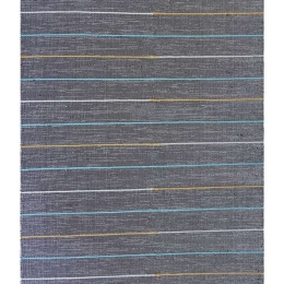 Χαλί Ribella 100 Χειροποιήτο Dark Grey New Plan 133X190cm
