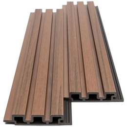 Πάνελ Τοίχου Wpc 2ης Γενιάς Με 3D Πηχάκια 5510 14,7x2,5x290cm Teak New Plan WPC