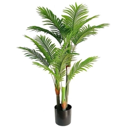 Τεχνητό Δέντρο Φοίνικας NP0266_140 Ύψος 140cm Green New Plan Πλαστικό, Ύφασμα