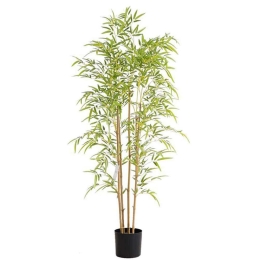 Τεχνητό Δέντρο Μπαμπού NP6320_150_22 Ύψος 150cm Green New Plan Πλαστικό, Ύφασμα