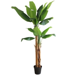 Τεχνητό Δέντρο Μπανανιά NP708_220 Ύψος 220cm Green New Plan Πλαστικό, Ύφασμα