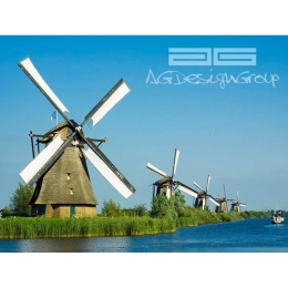 Φωτοταπετσαρία Dstandard A&G 0092Ft 360x254cm Blue-Green New Plan