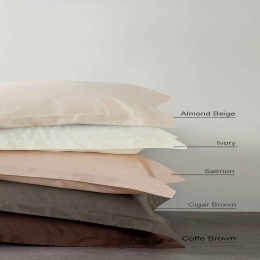 Σεντόνι Superior  Coffee Brown Nima Μονό 170x260cm Χωρίς Λάστιχο 100% Βαμβακοσατέν