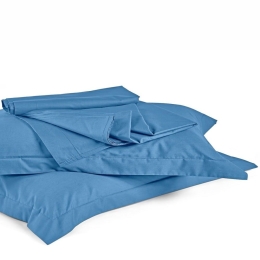 Σεντόνι Με Λάστιχο True Col 01 Navy Blue Kentia Διπλό 140x200cm 100% Βαμβακερό Περκάλι