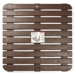 Πλατφόρμα Ντουζιέρας 06713.001 - 20591 55x55cm Dark Brown Πλαστικό
