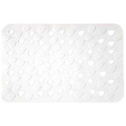 Πατάκι Αντιολισθητικό Drops 00292.006 34x54 White 34X54 PVC