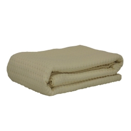 Κουβέρτα Πικέ Beige Michelle Anna Riska Ημίδιπλο 160x240cm 100% Βαμβάκι