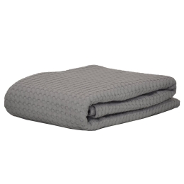 Κουβέρτα Πικέ Grey Michelle Anna Riska King Size 240x260cm 100% Βαμβάκι