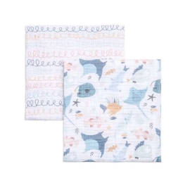 Μουσελίνες (Σετ 2τμχ) Atlantico Multi Funna Baby 90x90cm 100% Βαμβάκι