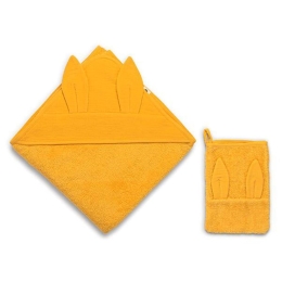Κάπα Βρεφική Με Γάντι Μπάνιου 0237 (Σετ 2τμχ) Marigold Mustard Funna Baby